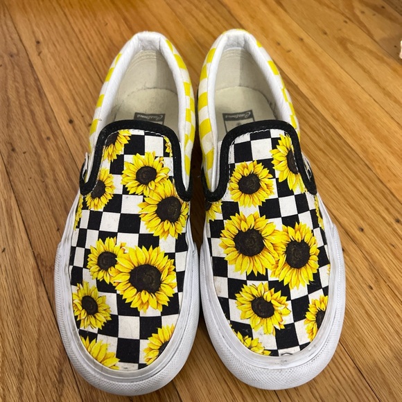 Vans Sunflower Checkered Slip-On Sneakers - Picture 1 of 4